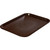 Winco FFT-1418B Brown 14" x 18" Standard Plastic Fast Food Tray - CT1418