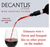 Franmara 7717 Decantus™ Aero wine Aerating Pourer, All Black Model