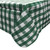 Winco TBCO-70G 52" x 70" Green Gingham Vinyl Table Cover with Flannel Back
