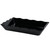 GET ML-88-BK Milano Black Tray - 13 3/4" x 9 3/4" x 2 1/2" - ML88BK