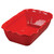 Winco CRK-10R 5 lb. Red Tulip Deli Crock
