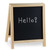 Aarco TA1 14" x 12" Tabletop A-Frame Sign with Black Chalkboard