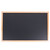 Aarco BB2436 24" x 36" Oak Frame Black Chalk Board