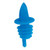 Spill Stop 350B Blue Free Flow Liquor Pourer - 12 / Pack