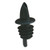 Spill Stop 350BK Black Free Flow Liquor Pourer - 12 / Pack
