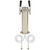 Micro Matic D4743DT Stainless Steel 2 Tap Tower - 3" Column