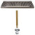 Micro Matic DP-120D 12" Stainless Steel Surface Mount Drip Tray with 1/2" ID Drain