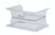 Cambro RD1220CWH Camwear Clear Dome Display Cover with Hinged Lid - 12" x 20"