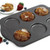 Norpro 3973 Nonstick Puffy Muffin Crown Pan, 6 Count