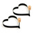Norpro 980 Heart Pancake / Egg Rings, 2 Pieces
