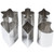 Ateco 1428 6-Piece 3" Tall Stainless Steel Fancy Shaped Cutter Set (August Thomsen)