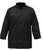 Unisex Cook Jacket with Traditional Buttons, 1 X Large, Black