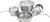 Winco SPC-7H Deluxe 7-Piece Cookware Set, Stainless Steel