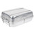 Winco ALRP-1824L Aluminum Roasting Pan with Straps, Handles, and Lugs (Bottom) - 24" x 18" x 4"