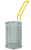 Winco MPF-59 - 5" x 9" Pasta / Blanching Round Basket with Coated Handle