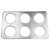 Winco ADP-444 6 Hole Steam Table Adapter Plate - 4 3/4"
