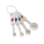 Winco MSPP-4 4-Piece Plastic Measuring Spoon Set