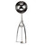 Winco ISS-10 #10 Round Squeeze Handle Disher Portion Scoop - 3.75 oz.
