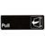 Winco SGN-302 9" x 3" Black and White Pull Sign