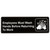 Winco SGN-322 9" x 3" Black and White Employees Must Wash Hands Before Returning to Work Sign