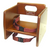 Winco CHB-704 Wood Booster Seat / Chair with Walnut Finish