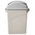 Winco PTCL-23 Swing Dome Wall Hugger / Slim Jim Trash Can Lid - Gray