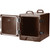  Cambro 300MPC131 Dark Brown Camcarrier Pan Carrier with Handles - Front Load for 12" x 20" Food Pans, 4 Pan Capacity