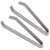 Update International TZ-05 5" Stainless Steel Culinary Tweezers - 2 / Pack