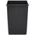 Update International TCSQ-35B Black 35 Gallon Square Trash Can