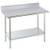 24" x 24" 18-Gauge Stainless Steel Commercial Work Table with Undershelf and 5" Back Splash
