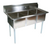 Three Compartment Stainless Steel Commercial Sink - 24" x 24" Bowls - NSF