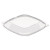 Dart Solo PP2464BDL PresentaBowls Pro Clear Square Lid for 24, 32, 48, and 64 oz. Square Plastic Bowls, Vented - 252 / Case 