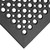 3' x 5' Black Anti-Fatigue Rubber Floor Mat with Bevel Edge - 1/2" Thick