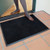Teknor Apex 438-023 Finger Top 32" x 39" Black Anti-Fatigue Rubber Entrance Mat - 3/8" Thick