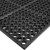 Axia 36" x 58" Black Heavy-Duty Rubber Anti-Fatigue Floor Mat - 7/8" Thick