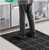 Axia 36" x 58" Black Heavy-Duty Rubber Anti-Fatigue Floor Mat - 7/8" Thick