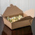  Bio-Plus-Earth 03BPEARTHM 8" x 6" x 2 1/2" Kraft Microwavable Paper #3 Take-Out Container