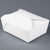  Bio-Pak 08BPWHITEM 6" x 5" x 2 1/2" White Microwavable Paper #8 Take-Out Container