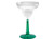 WNA Comet MG1296GB 12 oz. Plastic Margarita with Green Base - 2 Piece