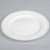 WNA Comet MP10WSLVR 10 1/4" White Masterpiece Plastic Plate with Silver Accent Bands 