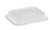 Clear Dome Lid for 1 lb. Oblong Foil Pan - 1000 / Case - PL105