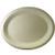 Huhtamaki Chinet 25779 Vesper 9.75" x 12" Natural Molded Fiber Oval Platter - 500 / Case