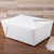 Bio-Pak 04BPWHITEM 8" x 6" x 3 1/2" White Microwavable Paper #4 Take-Out Container 