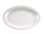 EMI Yoshi EMI-1116 11" x 16" Plastic White Oval Tray