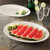 EMI Yoshi EMI-1116 11" x 16" Plastic White Oval Tray