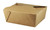 Bio-Plus-Earth 08BPEARTHM 6" x 5" x 2 1/2" Kraft Microwavable Paper #8 Take-Out Container