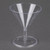 EMI Yoshi MM2 2 oz. Clear Plastic Marteeny Glass - 2 Piece 10 / Pack