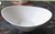 CAC F-OV9 Sushia 22 oz. Porcelain Oval Salad Bowl