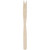 Royal Paper R826 5 1/2" Eco-Friendly Wood French Fry Fork with 2 Prongs - 1000 / Box