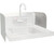 FMP 117-1472 14" x 10" Stainless Steel Left Hand Sink Side Splash Kit